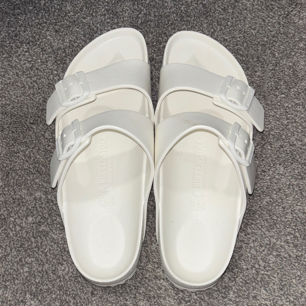 Birkenstock Arizona White Sandals